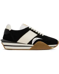 Tom Ford Black & Off-White James Sneakers Black