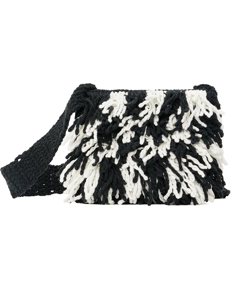 Adererror Black & White Mini Komon Bag Black