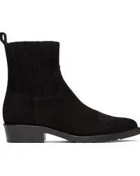 Toga SSENSE Exclusive Black Embroidered Chelsea Boots Black