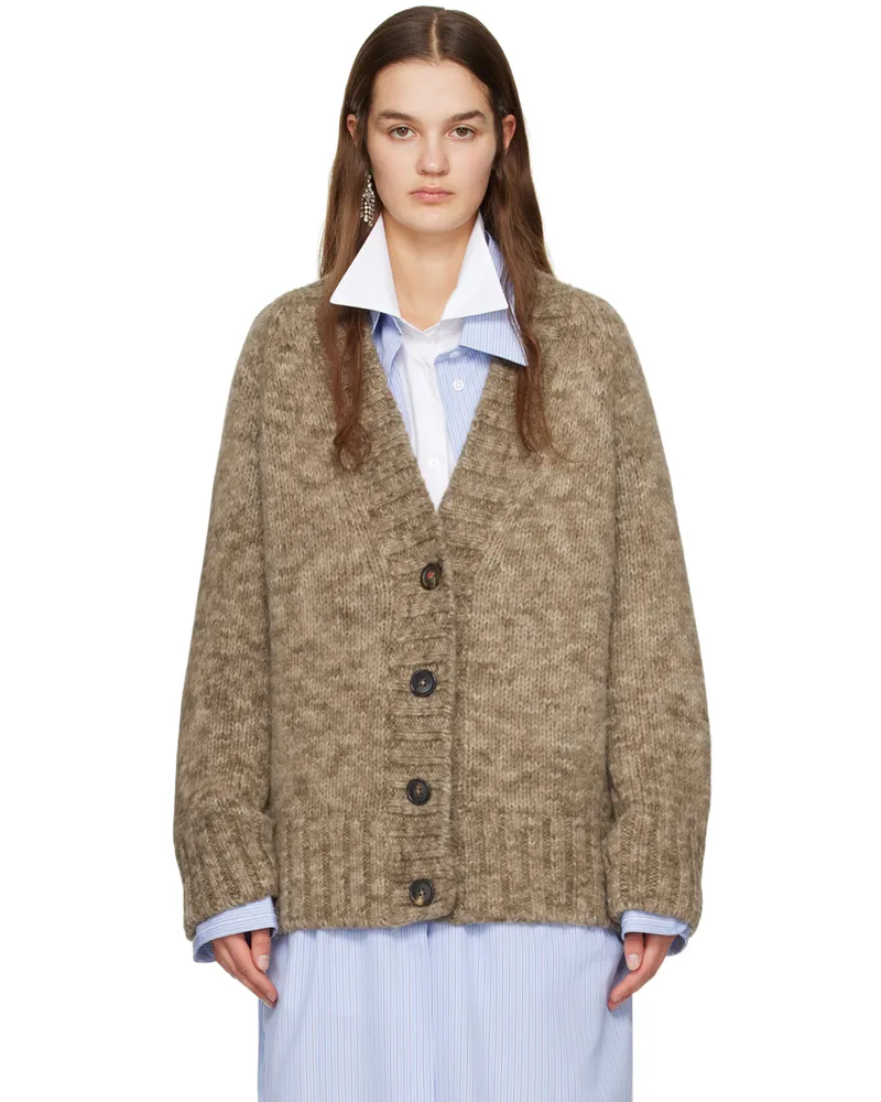 Maison Margiela Brown Botanical Dye Cardigan 741m
