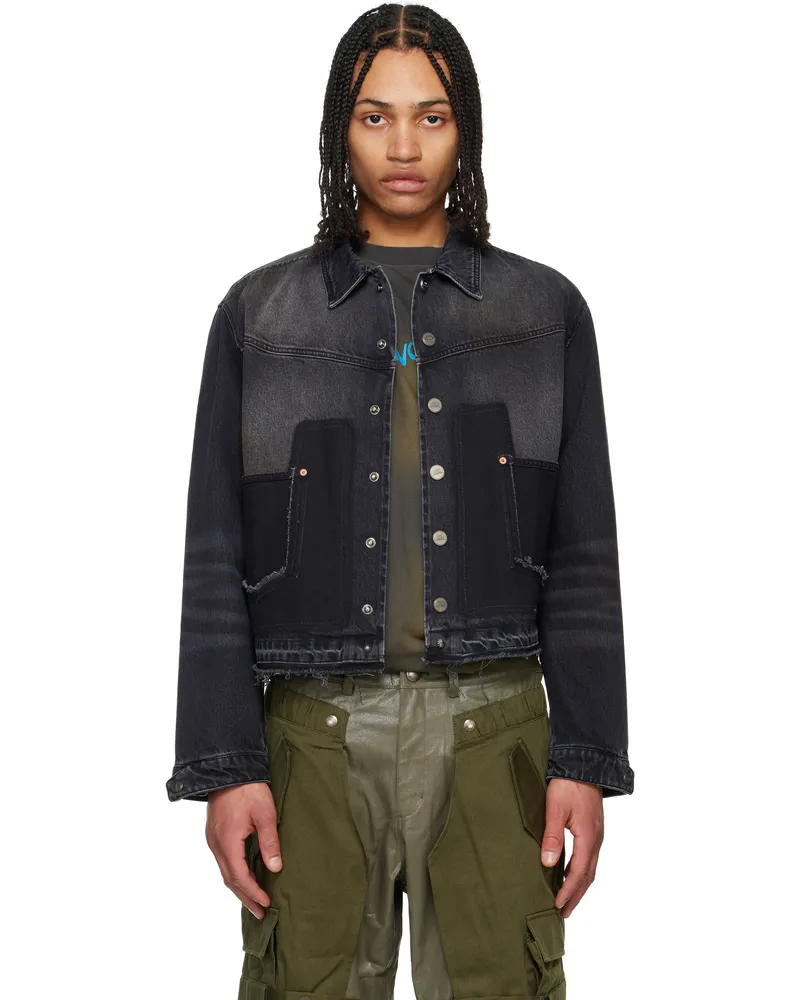 Andersson Bell Black Rodeo Motorcycle Denim Jacket