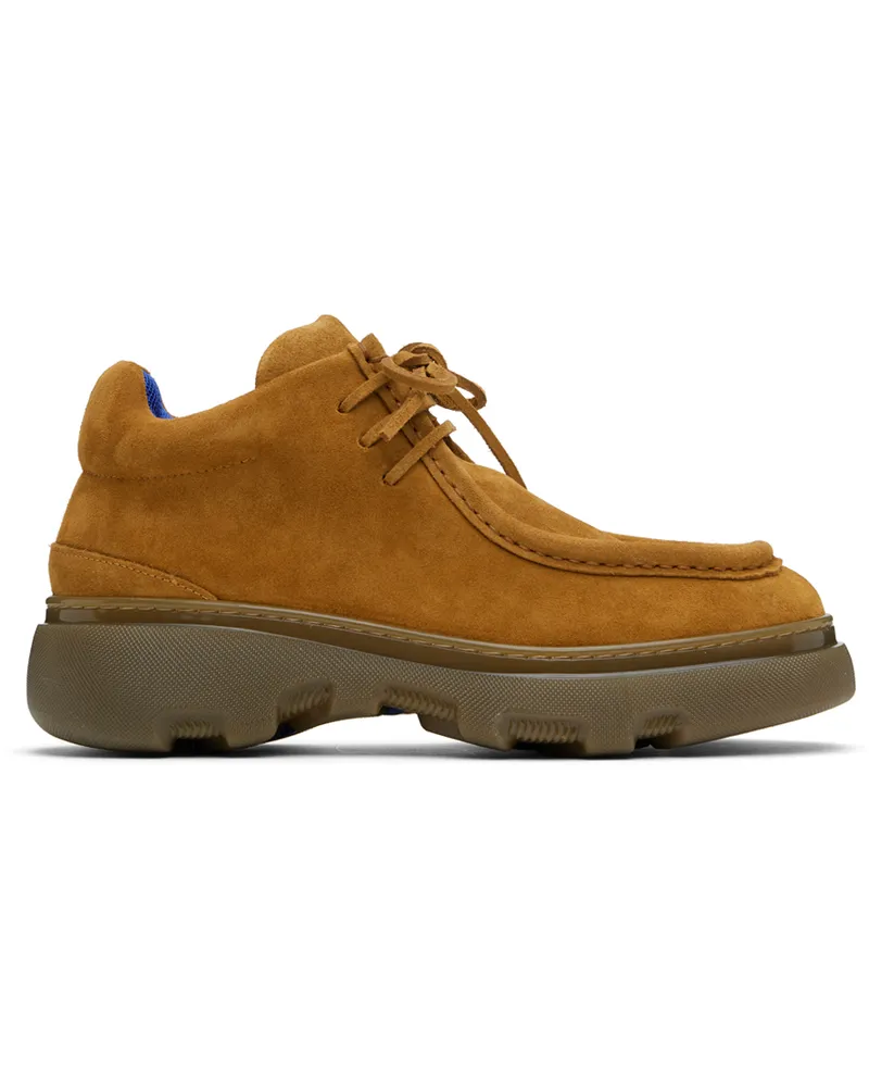Burberry Tan Suede Creeper Mid Derbys Segale