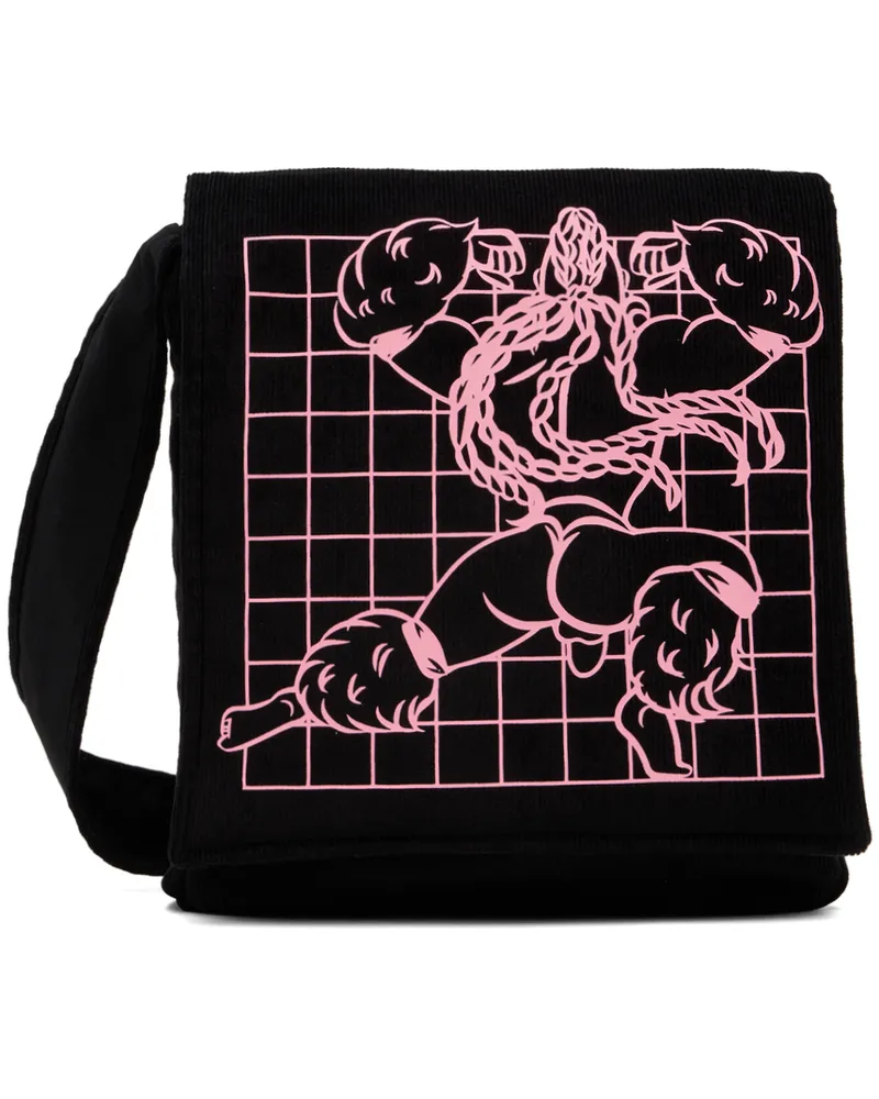 Bernhard Willhelm Black Graphic Bag Black