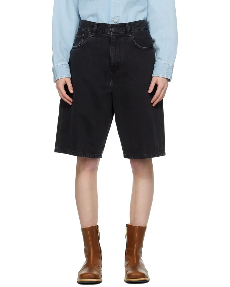 Carhartt WIP Black Brandon Denim Shorts Black