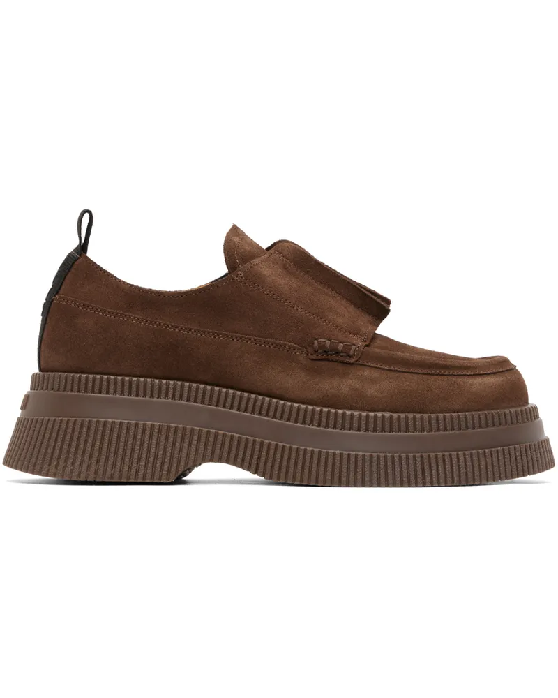 Ganni Brown Creepers Loafers 979