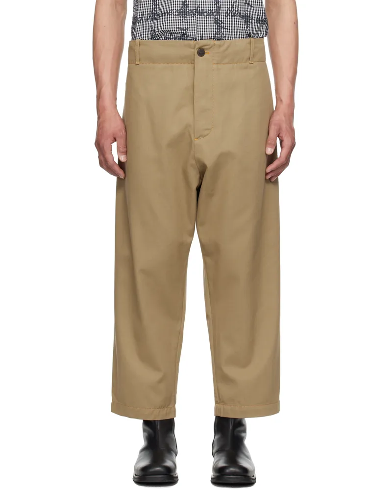 Vivienne Westwood Tan Alien Trousers Ss25-c404