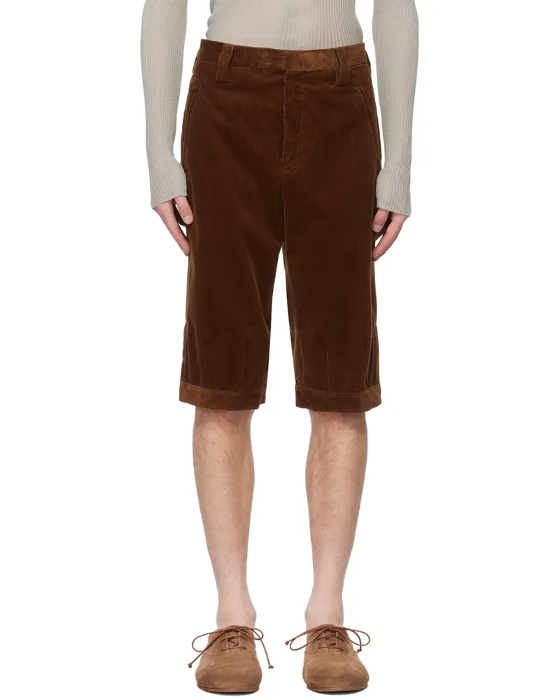 Rier Tan Knickerbocker Shorts Bruciato