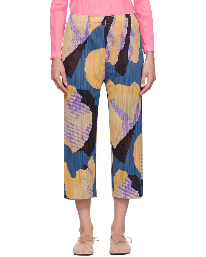 Issey Miyake Navy & Orange Meteorite Trousers 78
