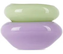 Purple & Green 'The Dish Pair' Dish Set