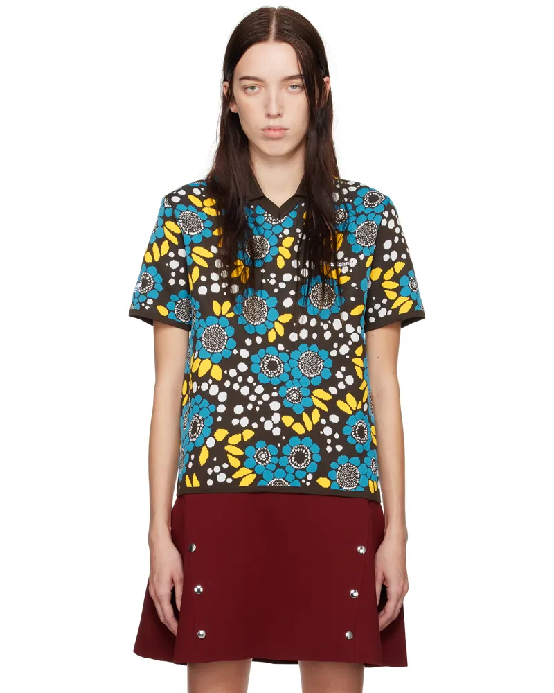 Wales Bonner Multicolor adidas Originals Edition Knit Floral Polo Multicolor