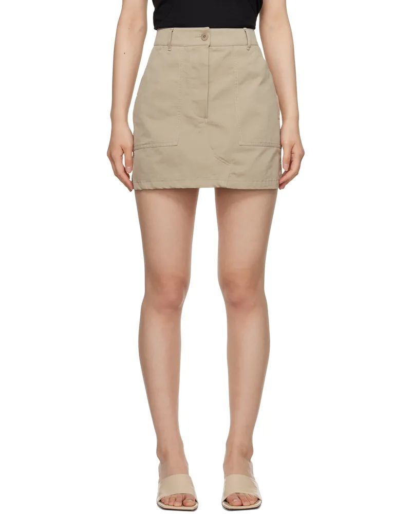 Nothing Written Beige Sam Miniskirt Light