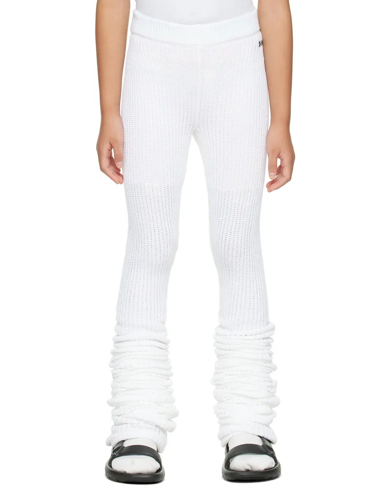 Doublet Kids White Loose Socks Leggings White