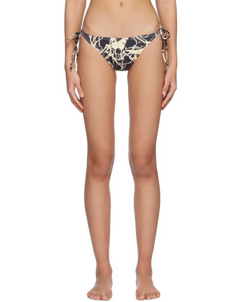 lesugiatelier Black Graphic Bikini Bottom Black