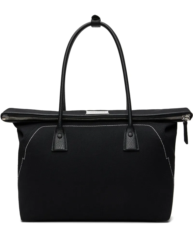 Maison Margiela Black 5AC Shopping Medium Bag T8013