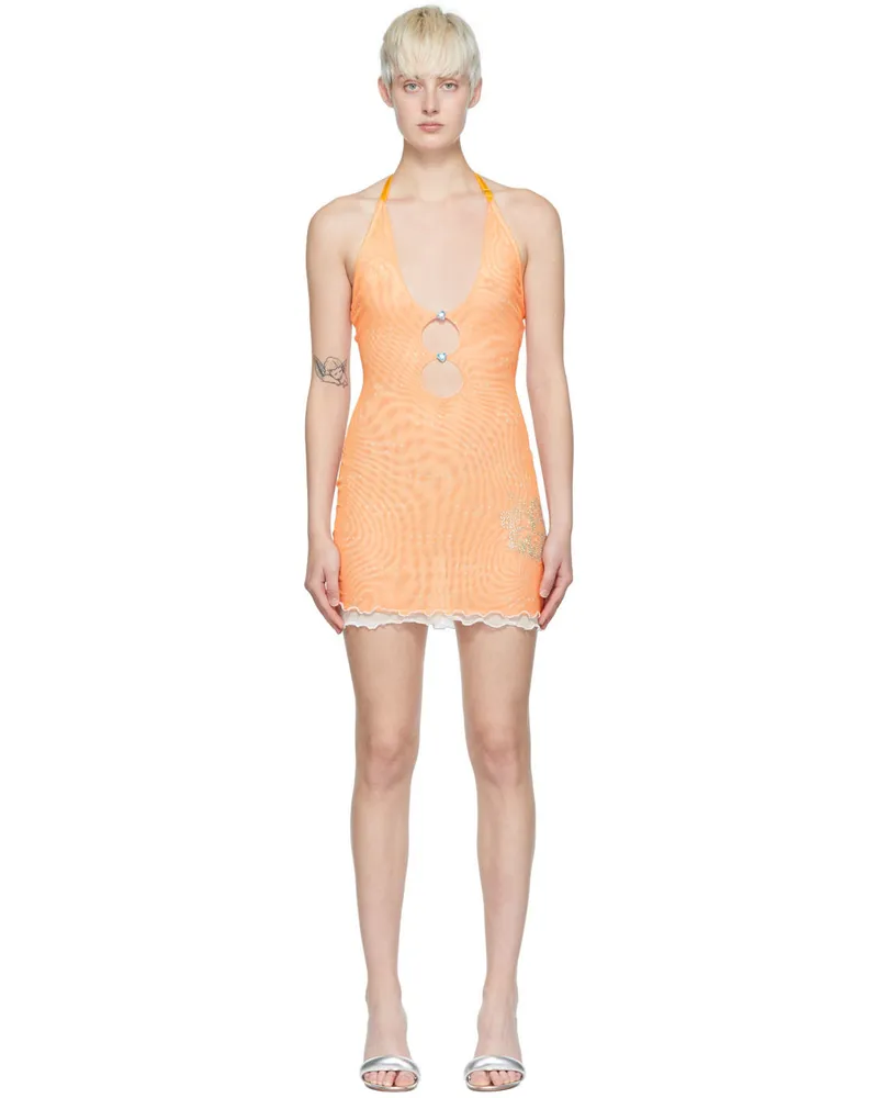 Poster Girl Orange Gretchen Mini Dress Aperol