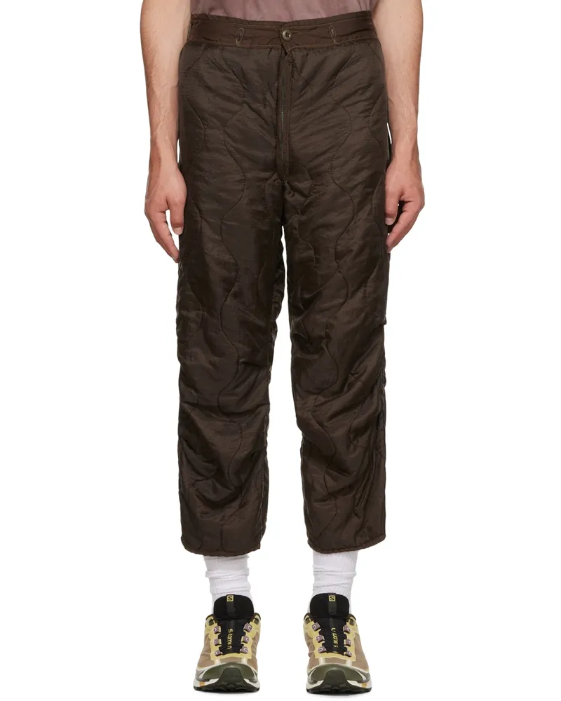 NotSoNormal Brown Puff Trousers Marrone