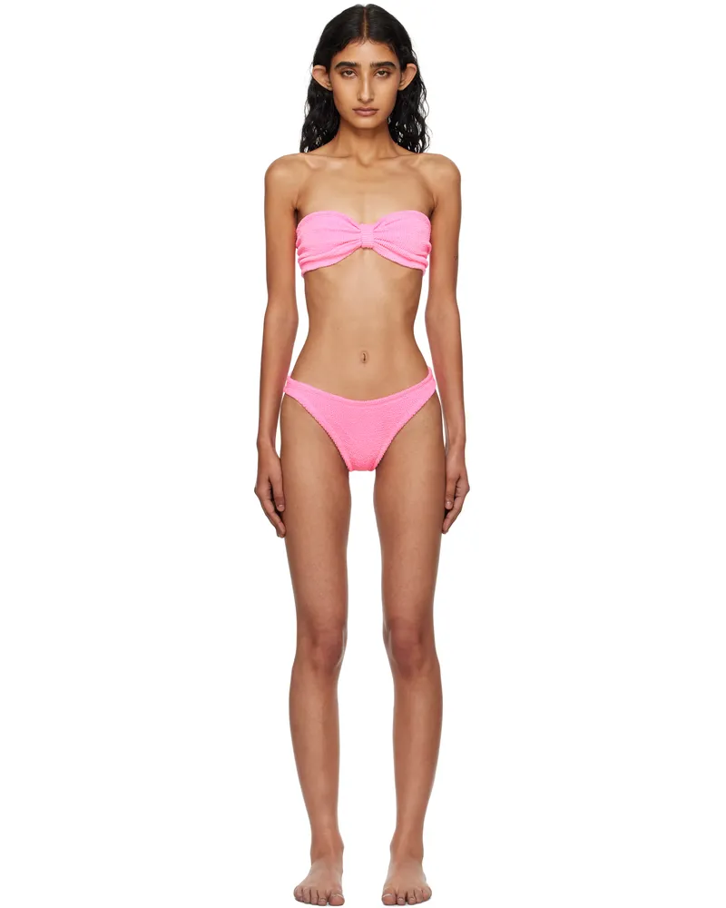 Hunza G Pink Jean Bikini Bubblegum