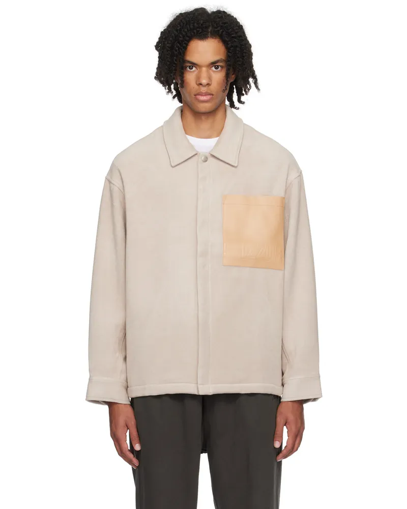 Izzue Beige Embossed Jacket Bge