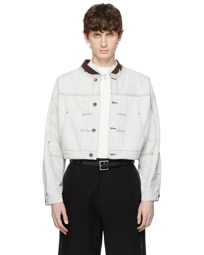 Adererror White Product. 21 Denim Jacket White