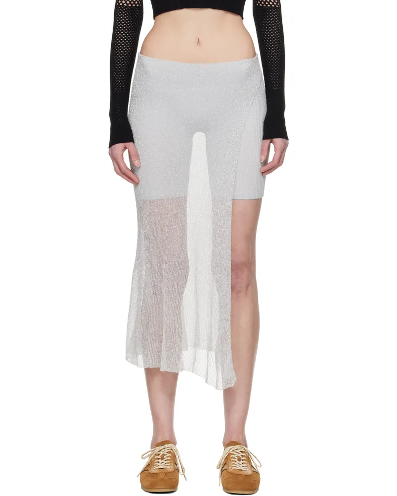 Isa Boulder Silver Wrap Skort Silver