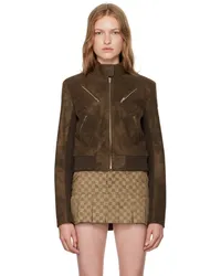 MISBHV Brown Clara Faux-Suede Jacket Brown