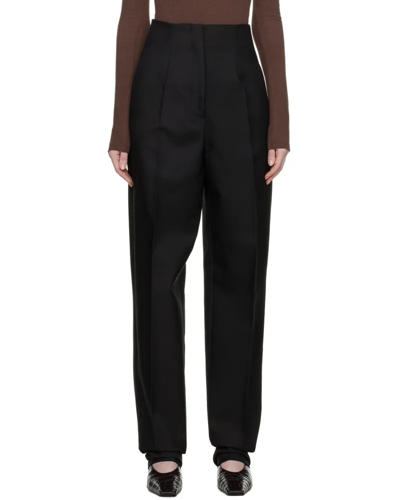 SPORTMAX Black Carrot-Fit Trousers 003
