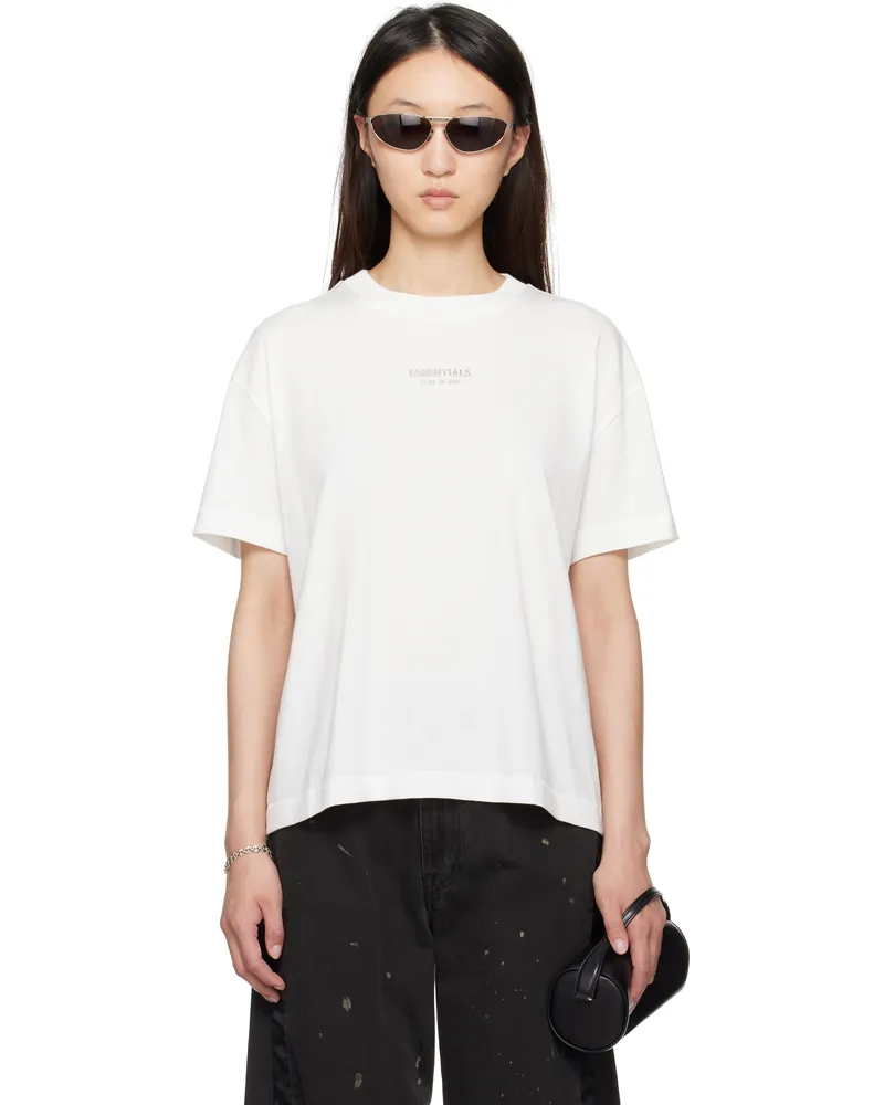 Fear of God White Classic Fit T-shirt Cloud