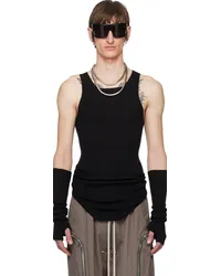 Rick Owens Black Rib Tank Top Black