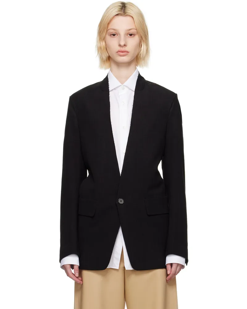 Ermenegildo Zegna Black Fashion Show Blazer Black