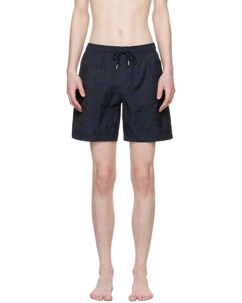 GIMAGUAS Blue Camouflage Swim Shorts Blue