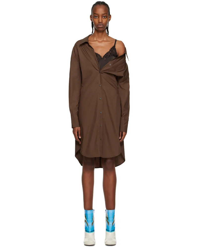 J.W.Anderson SSENSE Work Capsule – Brown Midi Dress 660