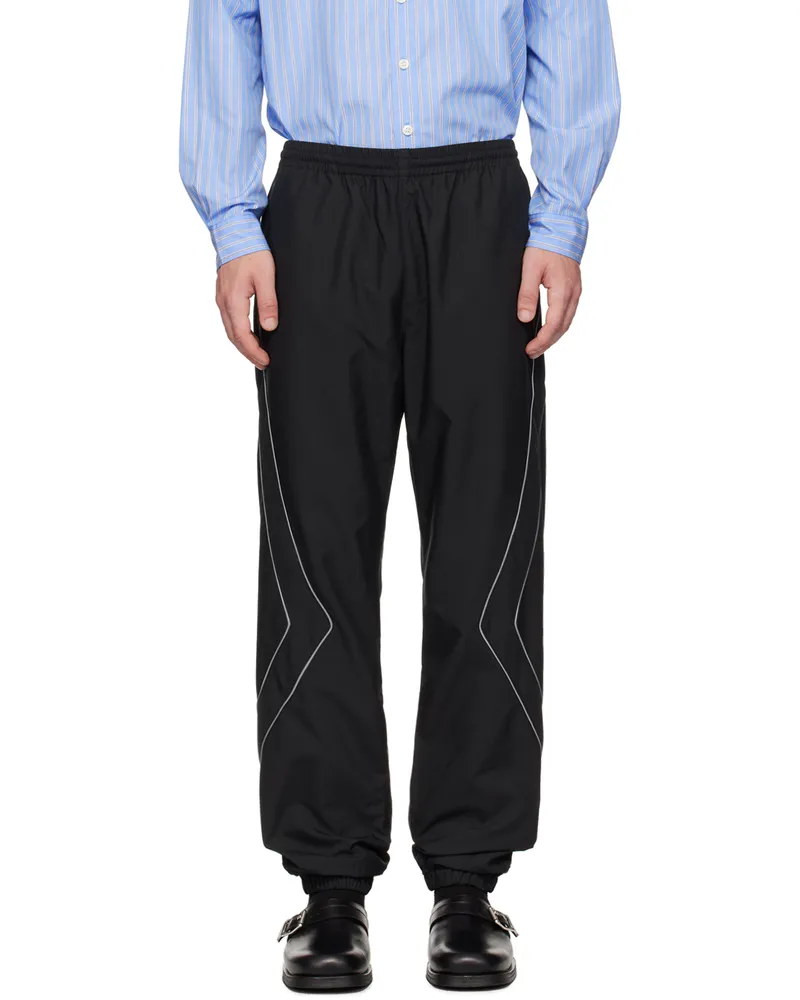 John Elliott + Co Black Paneled Track Pants Black