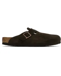 Birkenstock Brown Regular Boston Soft Footbed Clogs Mocha