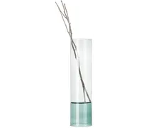 Green & Gray Bamboo Groove Vase