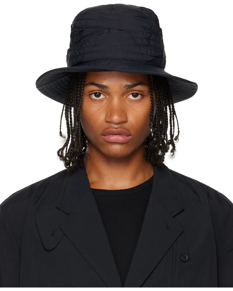 Y-3 Black Cinch Bucket Hat Black