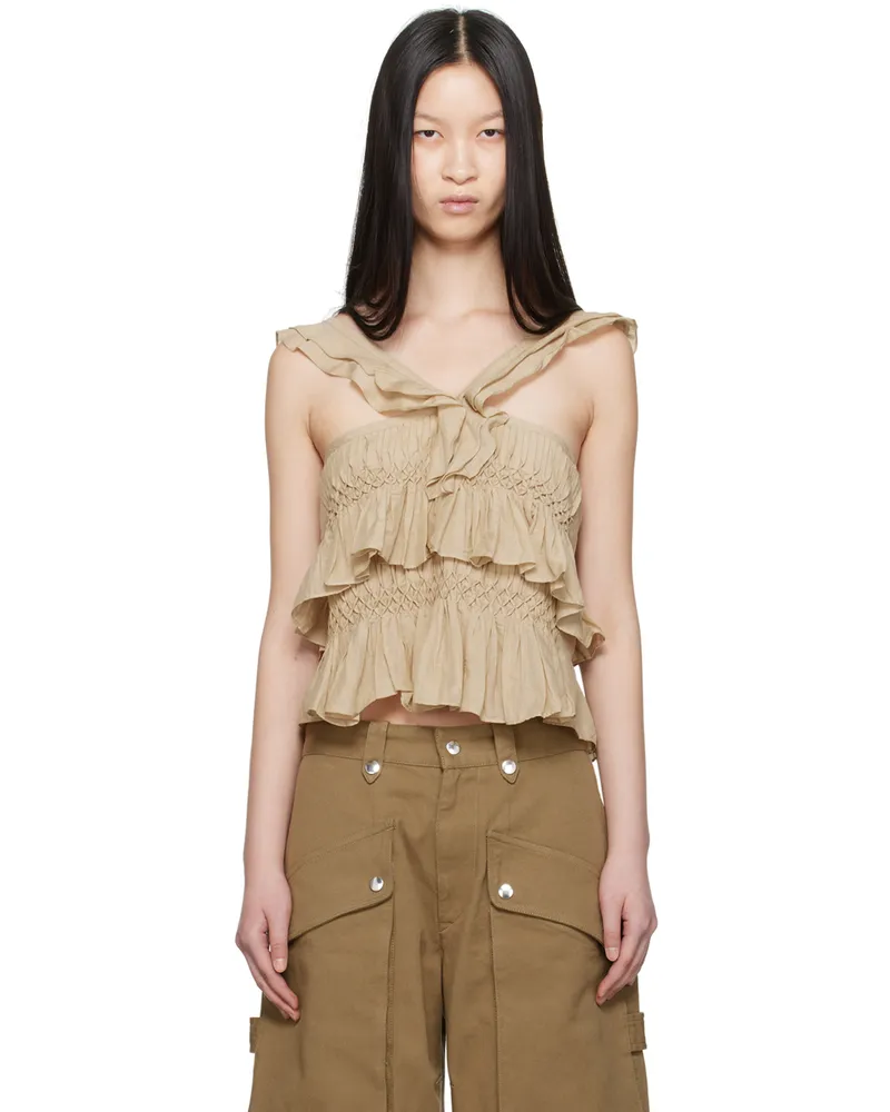 Étoile Isabel Marant Khaki Daren Top 67lk
