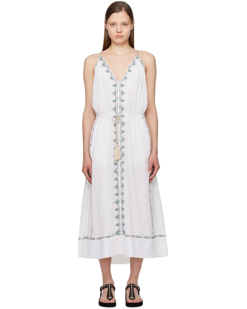 Étoile Isabel Marant White Siana Midi Dress 20wh