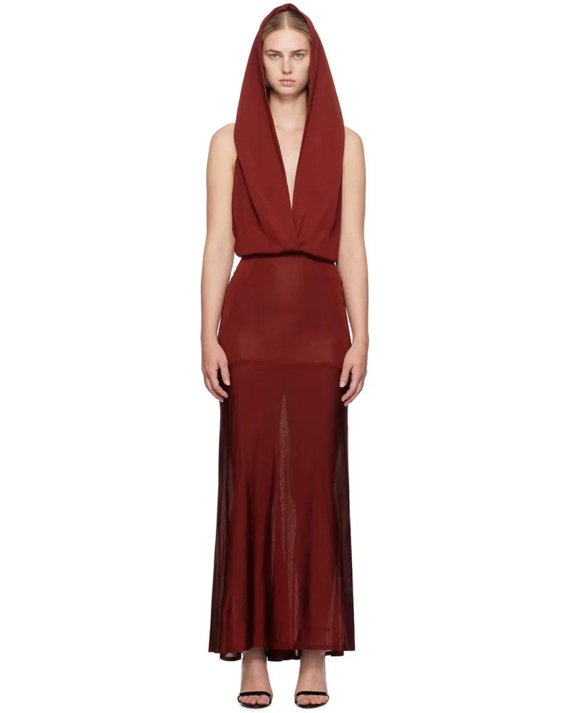 Alaïa Red Deesse Maxi Dress 332