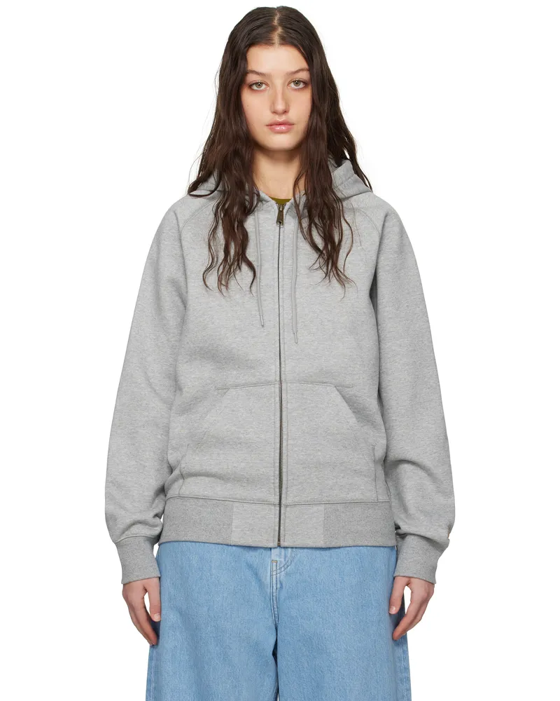 Carhartt WIP Gray Chase Hoodie Grey