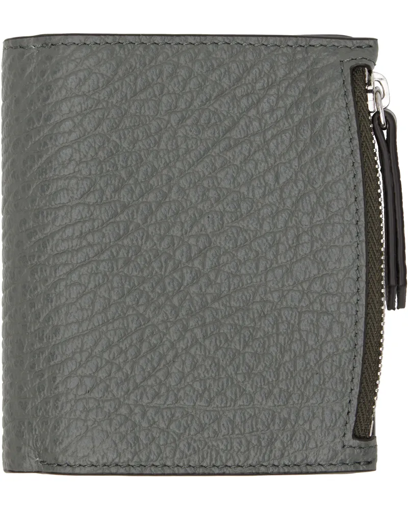 Maison Margiela Gray Flip Flap Small Wallet T8127