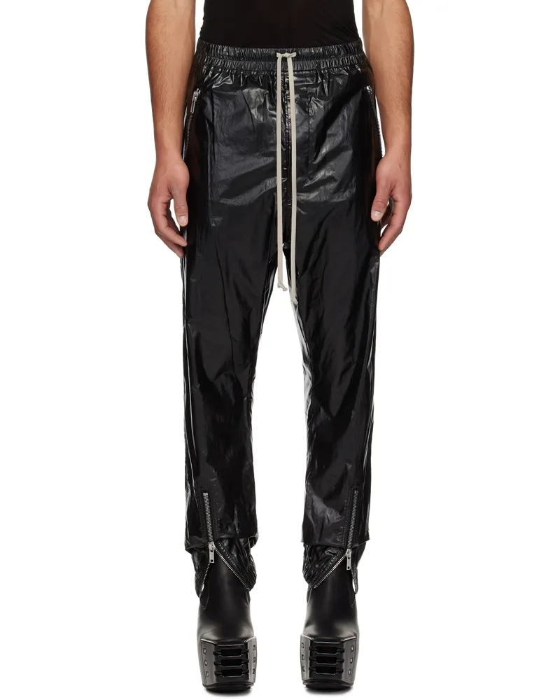 Rick Owens Black Hollywood Tecuatl Track Trousers 09