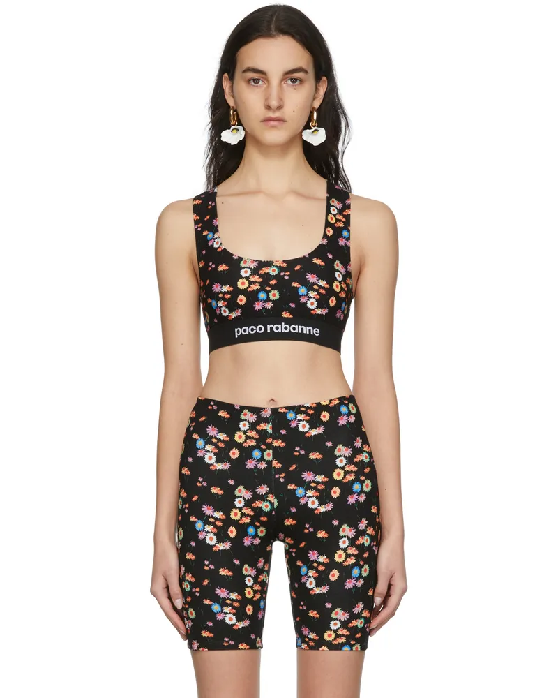 Paco Rabanne SSENSE Exclusive Black Capsule Active Sport Bra V127