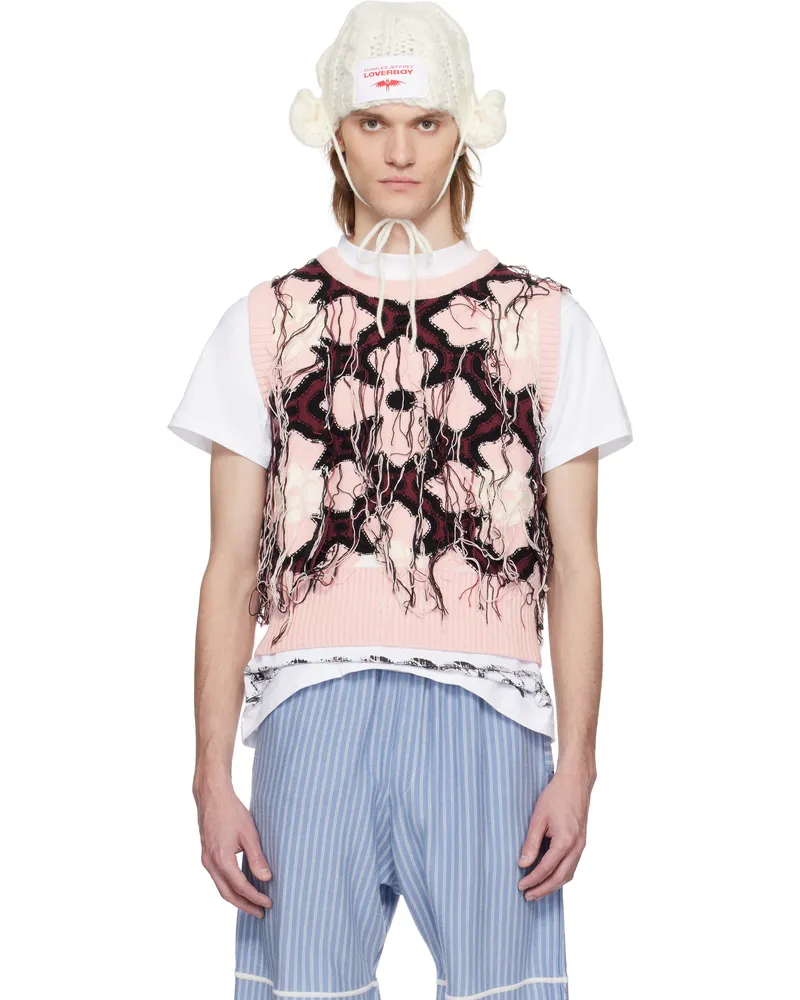 Charles Jeffrey Loverboy Pink Guddle Vest Pink