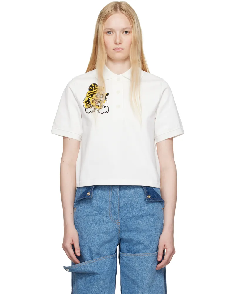 Kenzo White Kenzo Paris VERDY Edition Embroidered Polo 02