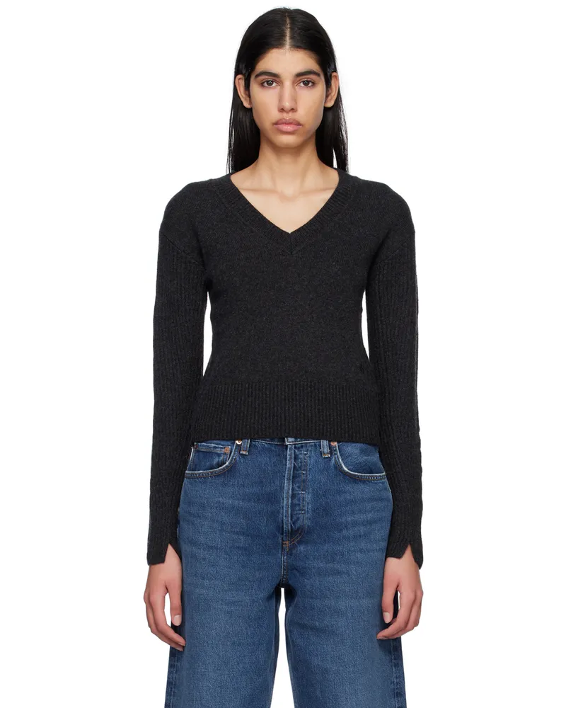 Rag & Bone Gray Pierce Sweater Charcoal
