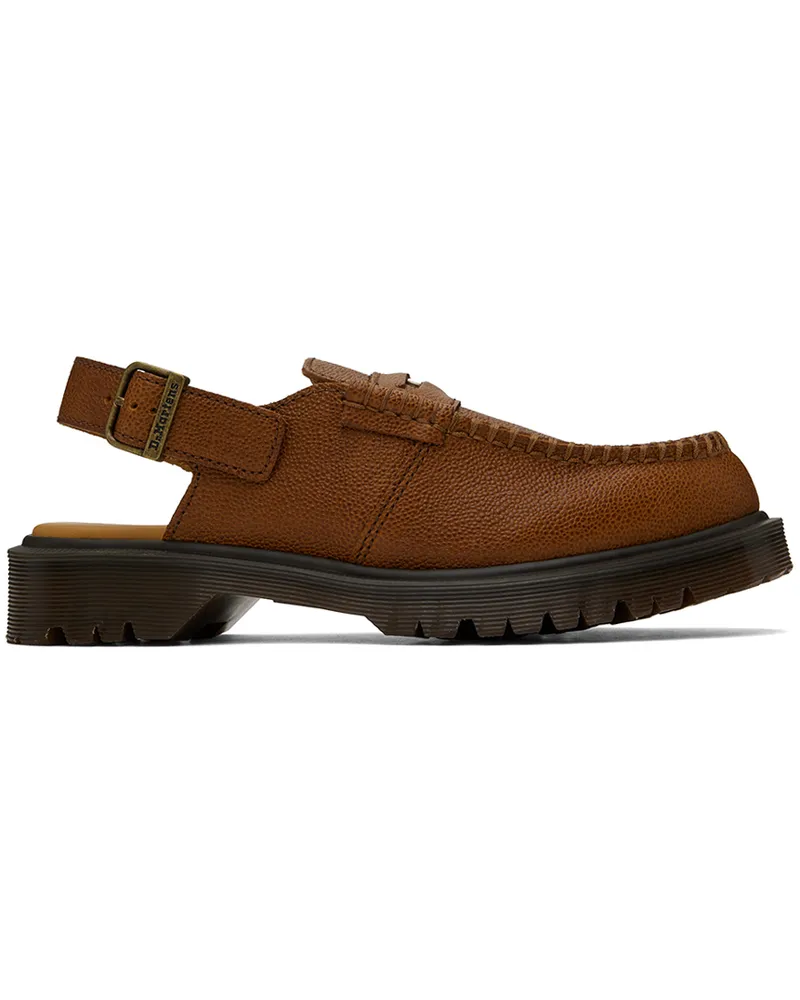 Dr.Martens Tan Penton Slingback Loafers Whiskey