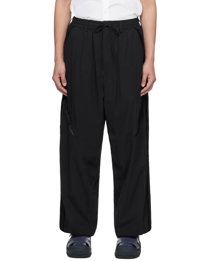 Y-3 Black NYL Sweatpants Black