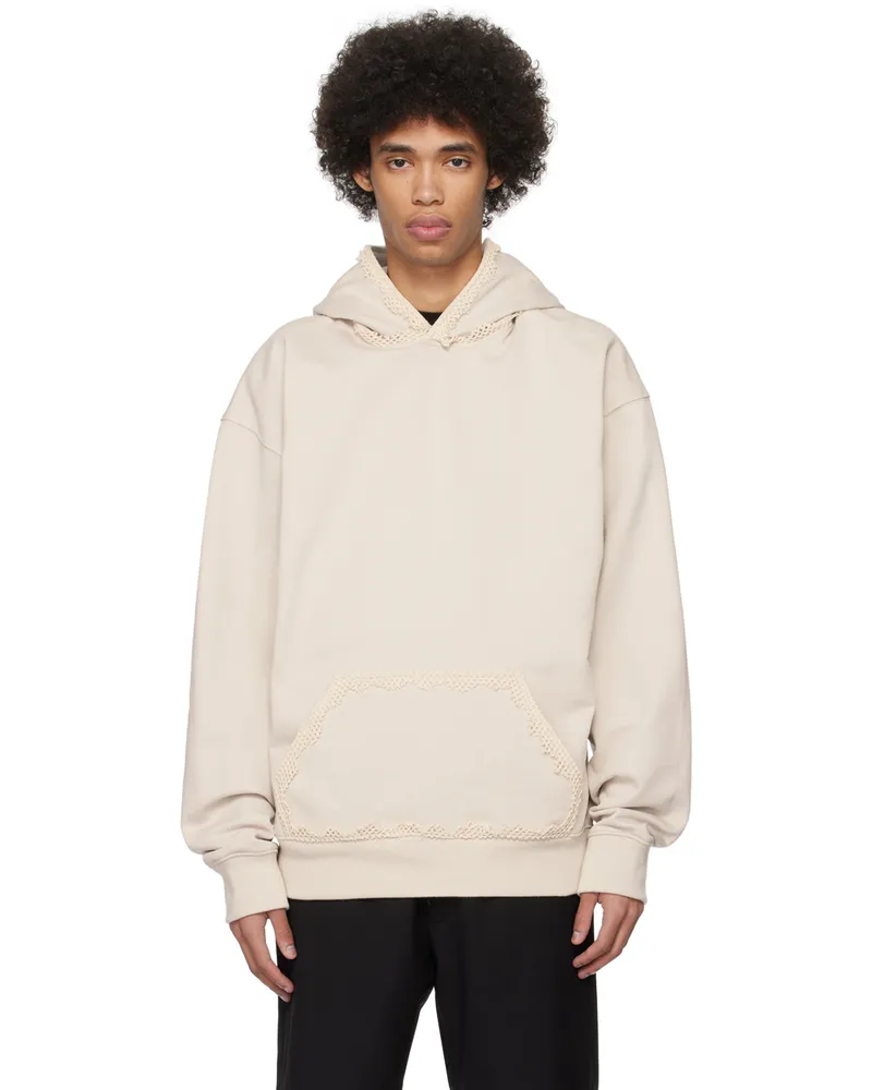 Heliot Emil Taupe Spherical Hoodie Stone