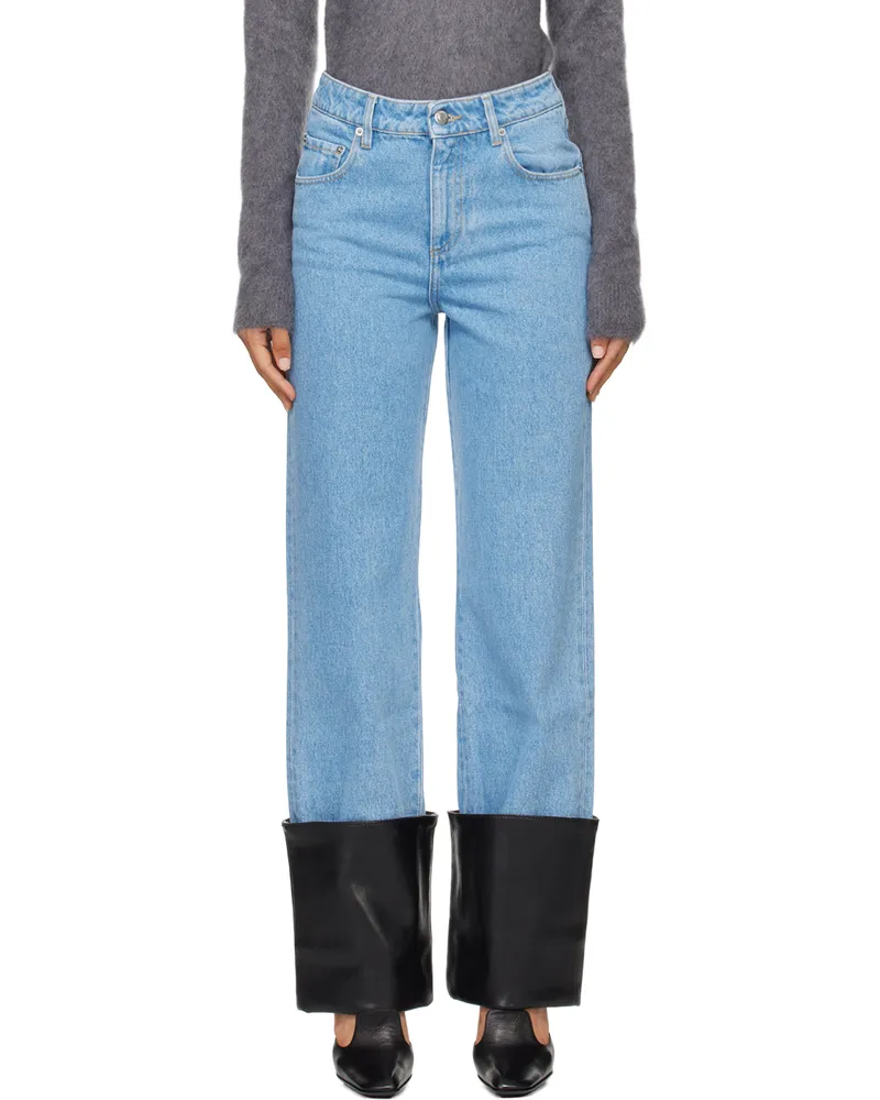 Nanushka Blue Raynee Jeans Mid