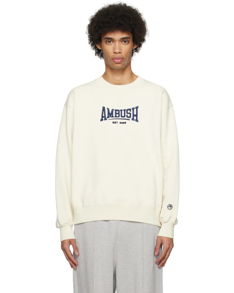 AMBUSH Off-White Embroidered Sweatshirt Off